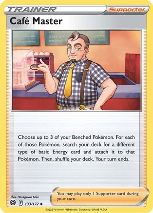 Cafe Master 133/172 - SWSH09 Brilliant Stars Reverse Holofoil - Poke-Collect