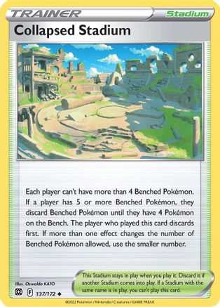 Collapsed Stadium 137/172 - SWSH09 Brilliant Stars - Poke-Collect