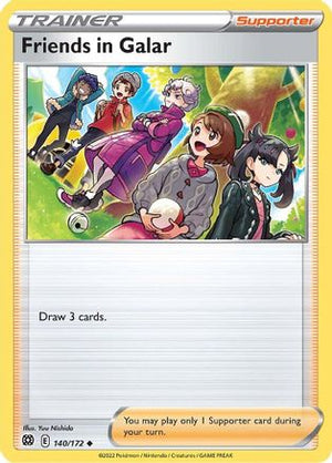 Friends in Galar 140/172 - SWSH09 Brilliant Stars Reverse Holofoil - Poke-Collect