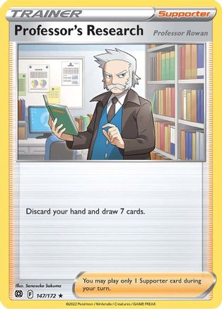 Professor's Research 147/172 - SWSH09 Brilliant Stars Reverse Holofoil - Poke-Collect
