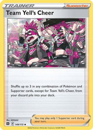 Team Yell's Cheer 149/172 - Brilliant Stars Reverse Holofoil - Poke-Collect