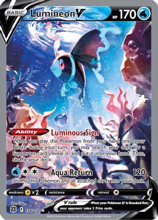 Lumineon V 156/172 - Brilliant Stars Holofoil - Poke-Collect