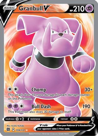 Granbull V (Full Art) 159/172 - SWSH09 Brilliant Stars Holofoil - Poke-Collect