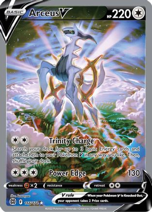 Arceus V (Alternate Full Art) 166/172 - SWSH09 Brilliant Stars Holofoil - Poke-Collect