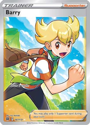 Barry (Full Art) 167/172 - SWSH09 Brilliant Stars Holofoil - Poke-Collect