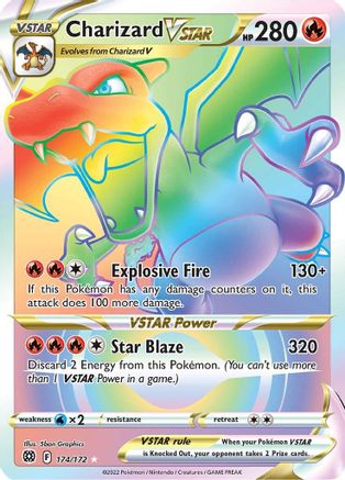 Charizard VSTAR (Secret) 174/172 - SWSH09 Brilliant Stars Holofoil - Poke-Collect