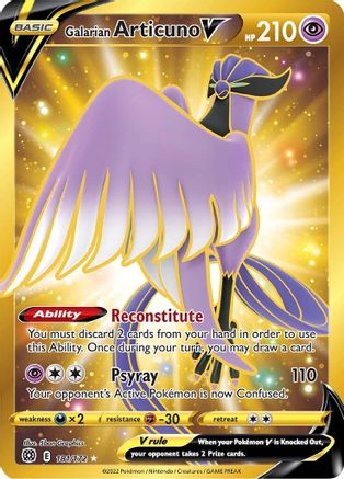 Galarian Articuno V 181/172 - Brilliant Stars Holofoil - Poke-Collect