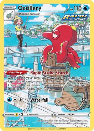 Octillery TG03/30 - SWSH09 Brilliant Stars Trainer Gallery Holofoil - Poke-Collect