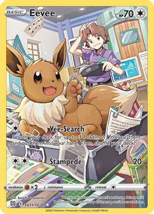 Eevee TG11/30 - SWSH09 Brilliant Stars Trainer Gallery Holofoil - Poke-Collect
