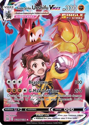 Single Strike Urshifu VMAX TG19/30 - Brilliant Stars Trainer Gallery Holofoil - Poke-Collect