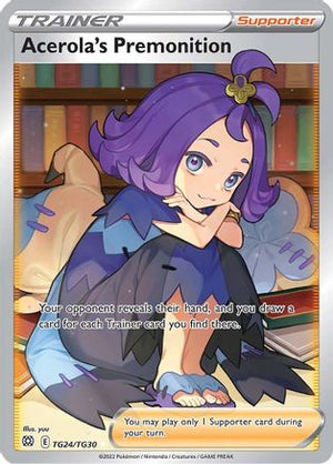 Acerola's Premonition TG24/30 - Brilliant Stars Trainer Gallery Holofoil - Poke-Collect