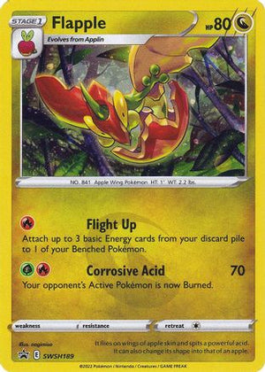 Flapple SWSH189/307 - SWSH Black Star Promos Holofoil - Poke-Collect