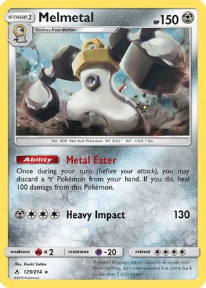 Melmetal - 129/214 (Cosmos Holo) 129 - Blister Exclusives Holofoil - Poke-Collect