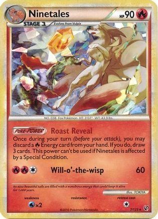 Ninetales - 7/123 (Cracked Ice) 7 - Blister Exclusives Holofoil - Poke-Collect