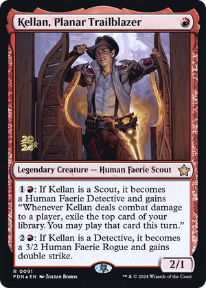 Kellan, Planar Trailblazer (PRE-091) - Foundations Promos Foil
