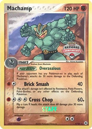 Machamp - 9/101 (National Championships) [Staff] 9 - League & Championship Cards - Poke-Collect