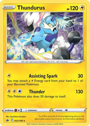 Thundurus - 052/198 (Cosmos Holo) 52 - Blister Exclusives Holofoil - Poke-Collect
