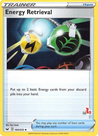 Energy Retrieval - 160/202 (#25 Cinderace Stamped) 160 - Battle Academy 2022 - Poke-Collect