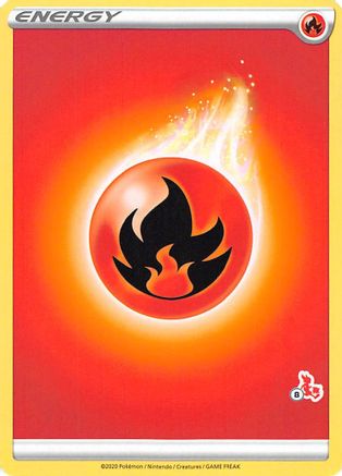 Fire Energy (#8 Cinderace Stamped) - Battle Academy 2022 - Poke-Collect