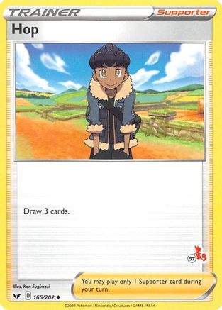 Hop - 165/202 (#57 Cinderace Stamped) 165 - Battle Academy 2022 - Poke-Collect
