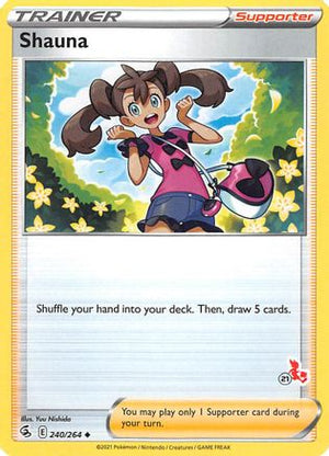 Shauna - 240/264 (#21 Cinderace Stamped) 240 - Battle Academy 2022 - Poke-Collect