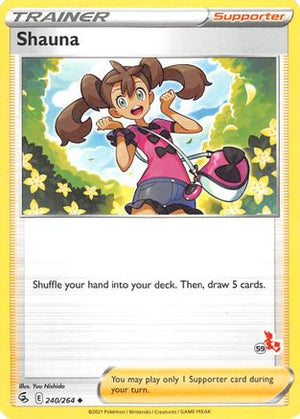 Shauna - 240/264 (#59 Cinderace Stamped) 240 - Battle Academy 2022 - Poke-Collect