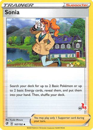 Sonia - 167/192 (#45 Cinderace Stamped) 167 - Battle Academy 2022 - Poke-Collect