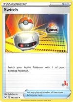 Switch - 183/202 (#58 Cinderace Stamped) 183 - Battle Academy 2022 - Poke-Collect