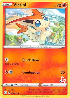 Victini - 007/073 (#4 Cinderace Stamped) 7 - Battle Academy 2022 - Poke-Collect