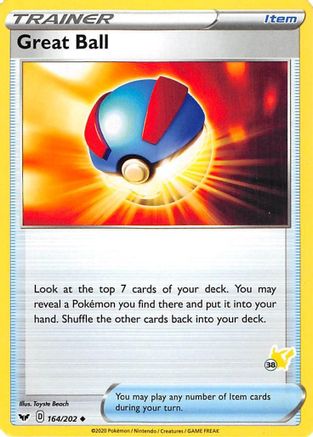 Great Ball - 164/202 (#38 Pikachu Stamped) 164 - Battle Academy 2022 - Poke-Collect