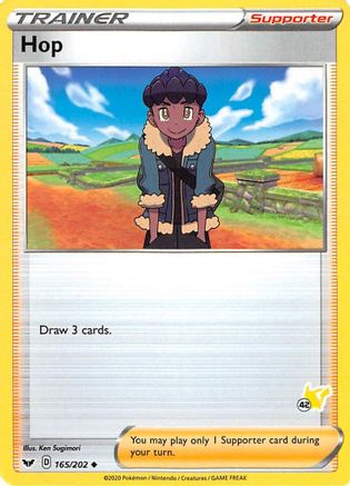 Hop - 165/202 (#42 Pikachu Stamped) 165 - Battle Academy 2022 - Poke-Collect