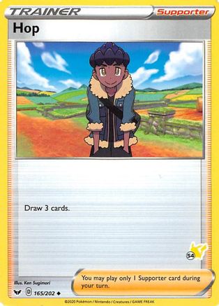 Hop - 165/202 (#54 Pikachu Stamped) 165 - Battle Academy 2022 - Poke-Collect
