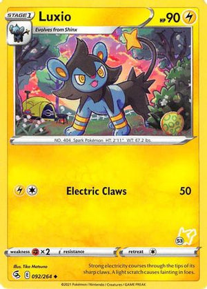 Luxio - 092/264 (#53 Pikachu Stamped) 92 - Battle Academy 2022 - Poke-Collect