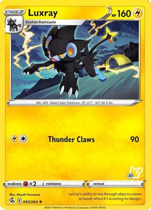 Luxray - 096/264 (#47 Pikachu Stamped) 93 - Battle Academy 2022 - Poke-Collect