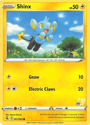 Shinx - 091/264 (#20 Pikachu Stamped) 91 - Battle Academy 2022 - Poke-Collect