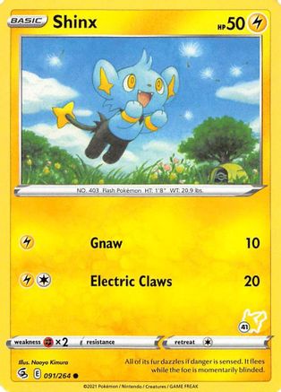 Shinx - 091/264 (#41 Pikachu Stamped) 91 - Battle Academy 2022 - Poke-Collect