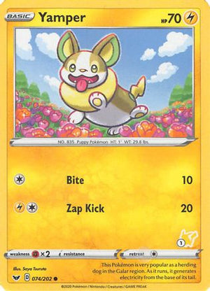 Yamper - 074/202 (#1 Pikachu Stamped) 74 - Battle Academy 2022 - Poke-Collect
