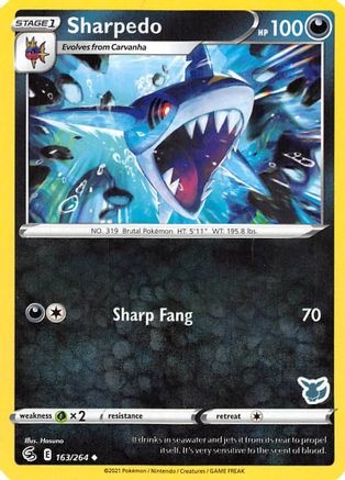 Sharpedo - 163/264 (Eevee Stamped) 163 - Battle Academy 2022 - Poke-Collect