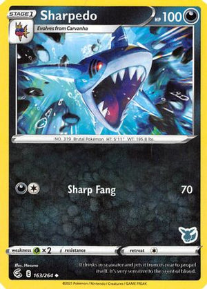 Sharpedo - 163/264 (Eevee Stamped) 163 - Battle Academy 2022 - Poke-Collect