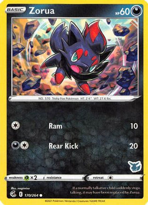 Zorua - 170/264 (Eevee Stamped) 170 - Battle Academy 2022 - Poke-Collect