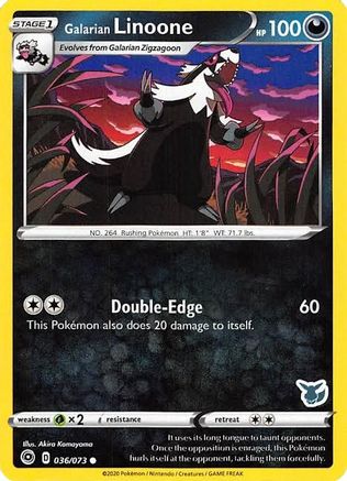 Galarian Linoone - 036/073 (Eevee Stamped) 36 - Battle Academy 2022 - Poke-Collect