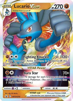 Lucario VSTAR SWSH214/307 - SWSH Black Star Promos Holofoil - Poke-Collect