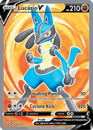 Lucario V SWSH213/307 - SWSH Black Star Promos Holofoil - Poke-Collect