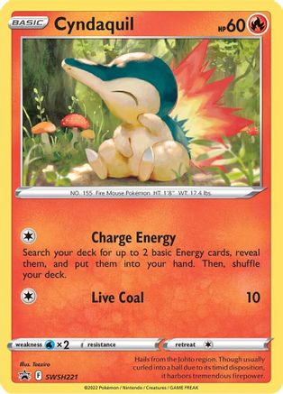 Cyndaquil SWSH221/307 - SWSH Black Star Promos Holofoil - Poke-Collect