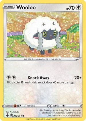Wooloo - 222/264 (Cosmos Holo) 222 - Miscellaneous Cards & Products Holofoil - Poke-Collect