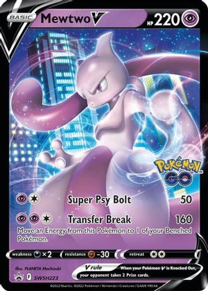 Mewtwo V SWSH223/307 - SWSH Black Star Promos Holofoil - Poke-Collect