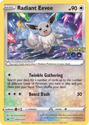 Radiant Eevee SWSH230/307 - SWSH Black Star Promos Holofoil - Poke-Collect
