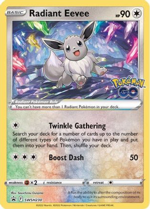 Radiant Eevee SWSH230/307 - SWSH Black Star Promos Holofoil - Poke-Collect