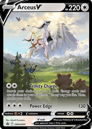 Arceus V SWSH204/307 - SWSH Black Star Promos Holofoil - Poke-Collect