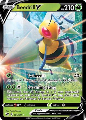 Beedrill V 1/189 - Astral Radiance Holofoil - Poke-Collect